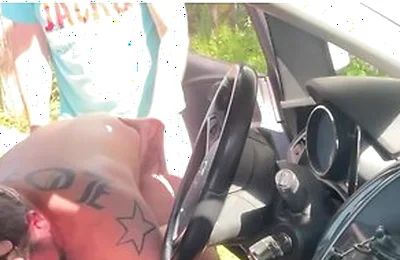 Rest Area Threesome I Flash My Cock And Get Fucked By Two Horny Strangers