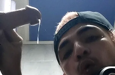 Jerking, Exploding a Filthy, Dripping Load All Over the Stairs!!!