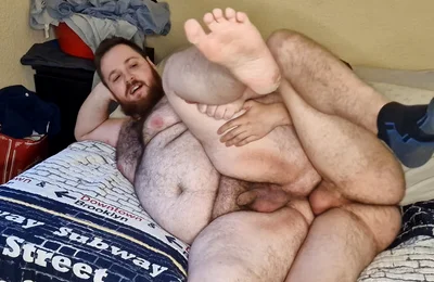 Opening the Hairy Bear's Ass with Toys, and Then I Fuck Him.