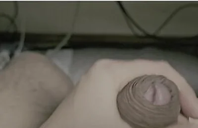 I Tried Massaging My Balls And Masturbating My Skin With My Foreskin Dick