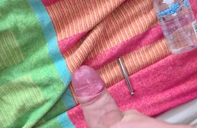 8mm Cock Plug with a Big Thick Creamy Cum Shot Enjoy My Hornies