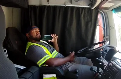Construction Site Bathroom and Workers