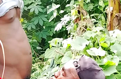 Preparation for Sweet Sex in the Farm Land in an Open Space