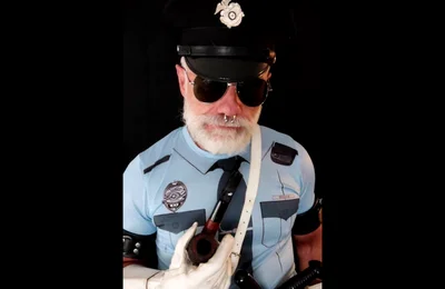 Spiked Leather Gloves and Jockstrap Pipe Smoking