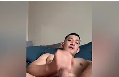Sexy Latino Guy Twerks On A Jockstraps, Masturbates And Lots Of Cum