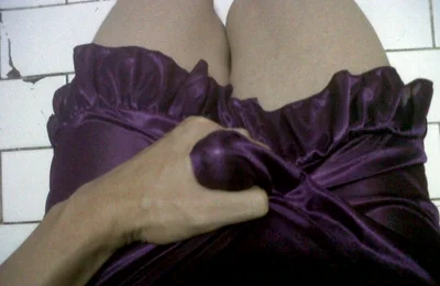 Cum Inside Satin Silk Lining From Beautiful Dress