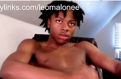 Black Teen 18+ Strokes His Bbc