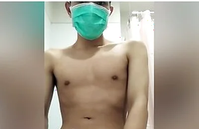Horny Indonesian Boy With Mask Jerk Off Till Cum