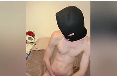 I Was So Horny And I Had To Jerk Off /sexy Twink Playing With His Cock With Masked Guy