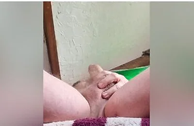 Cum Drips Down My Fat Cock To My Hairy Balls