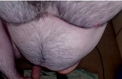 Top Down Perspective Showing My Sexy Chest, Legs, Beard And Cock