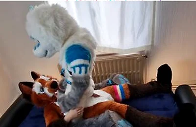 Matthew Fox Invited Snauwflake To Test His New Couch - ( Furry / Fursuit / Murrsuit)