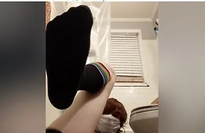 Femboy Tries New Dildo In Bathroom