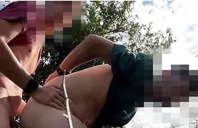 Horny Hiking In Public Outdoor Risky Fuck, Cumshot Coming