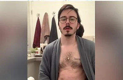 Bulging In My Robe And Jerking Off