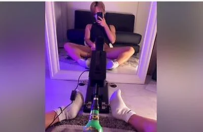 Japanese Boy Fap With Piston Machine