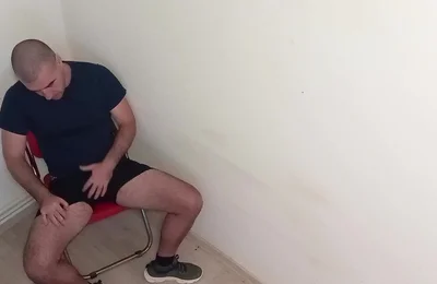 Sport Man Ready for Jogging Jerk and Cum