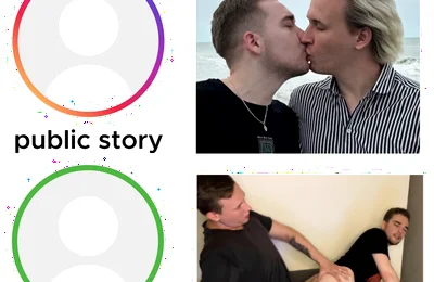 Boy Discovers His Sexuality by Having Sex with Cute Femboy in Fishnets