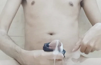 Asian Slim Twink Edges to Hands-free Massive Cum Blast & Ruined Orgasm!