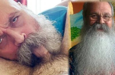 Old Bearded Daddy Sucks Cock