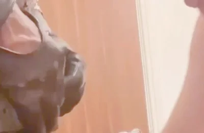 Black Muscle Dominates White Sub Deep Throat Titplay Session