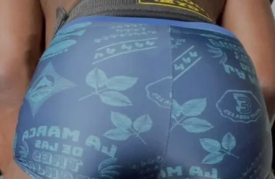 Black Muscle CD Heeled Slut Boots Prostate Wank