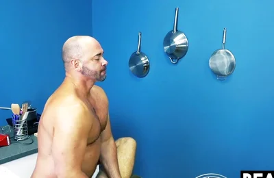 Bearfilms Inked Bear Jon Shield Takes Tyler Reed Horny Cock