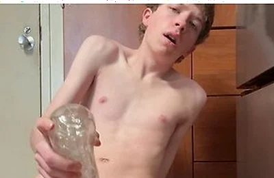 Teen 18+ Boy Uses Sex Toy First Time