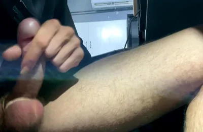 Mushroom Cock Almost Caught Cumming by Wife