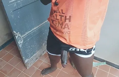 Foreman Playing with His Big Cock at Work