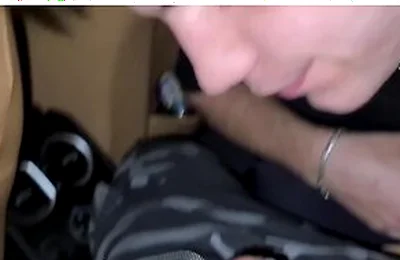 I Got My Dick Sucked In The Car And Shot My Cum All Over His Face