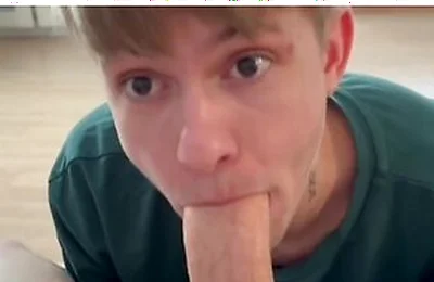 Twink Invited His Twink Friend With A Big Dick Over And Seduced Him Into Giving Him A Blowjob