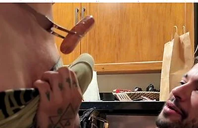 Malik Delgaty And Alejo Ospina In Cooking Sausage Gets Outshined By Maliks Juicy Meat