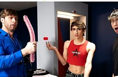 Dom King Frees Foxy Alex From His Cock Cage And Licks His Ass During A Steamy Security Check