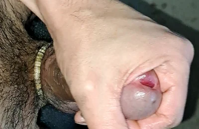 Close-up of Massage and Cumshot