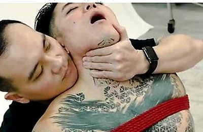 Bound Yoshi Kawasaki Enjoys Extreme Shibari Session