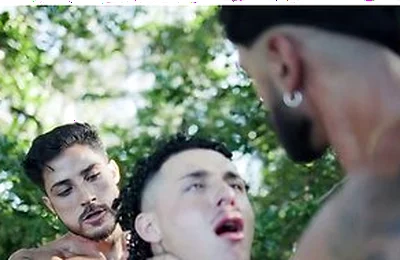 Sneaky Fuck In The Woods Turns Into Threesome With Markin Wolf