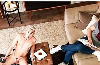 Andy Taylor Falls Through The Ceiling And Lands On Jj Knights Thick, Hard Cock