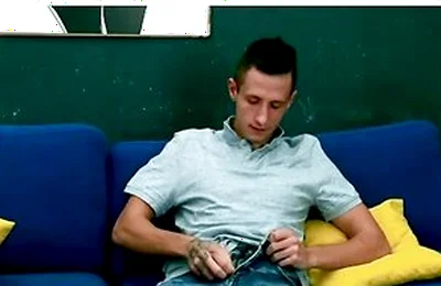 Hot Brunette Twink Thomas T Jerks Off And Fingers His Butt!