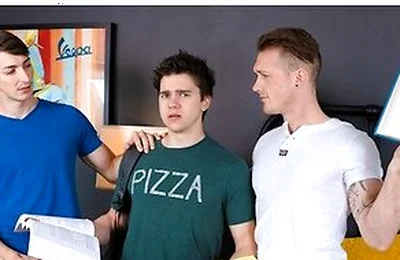 Calculus Can Wait - Three College Studs Dive Deep Into Each Others Tight Holes
