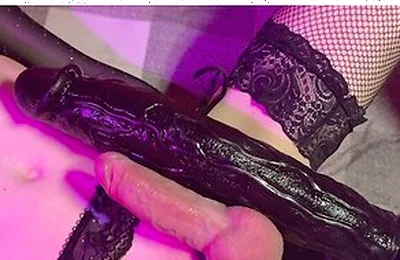 Bbc Dildo Fucks Cute Femboy Deep In Belly Till She Cums. - Ending