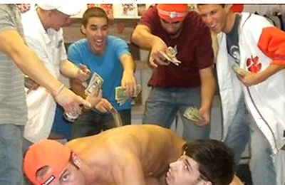 Frat Initiation Gets Wild As College Twinks Drop To Their Knees For A Big Cock