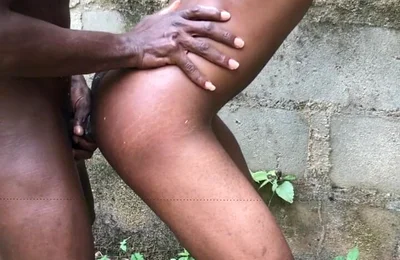 Outdoors Sex Muscular African Top Guy Demolish a Poor Bottom Asshole Inside Bush