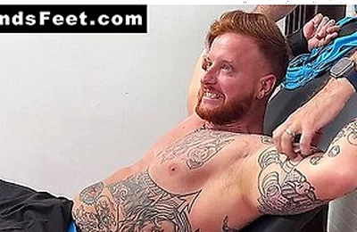 Dan Edwards Tickles Bound Anthony G Until He Squirms