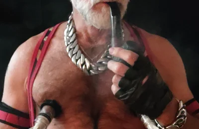Stepdad Smoking Pipe and Pumping Nips