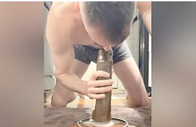 Sloppy Deepthroating And On Dildos