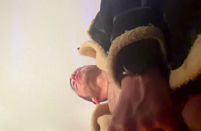 Camera Is Looking up at Me as I Jerk off Bust
