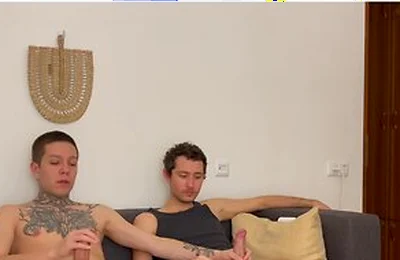 Harry Jen Two Friends Watch Gay Porn, Jerk Off And Cum