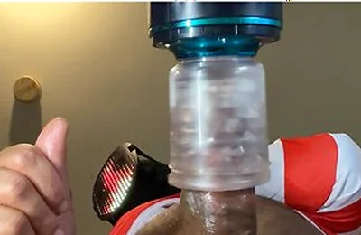 Automasturbator Milks Out A Moaning Cumshot From Masked Man