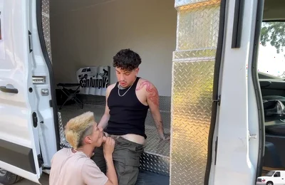 Caught Sucking Big Cock Blow Job Swallow Cum